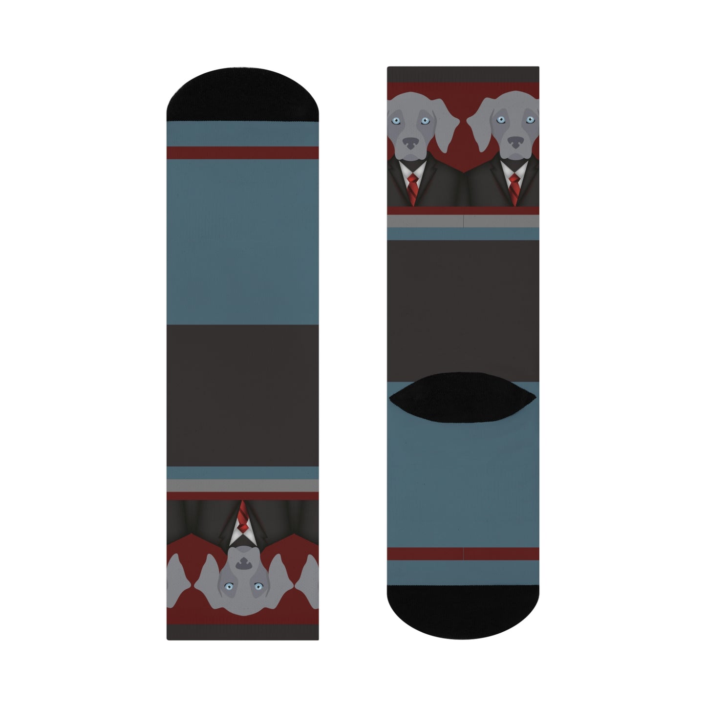 Weimaraner Socks Well-Suited Unisex Adult Stretchy Mid Calf Original