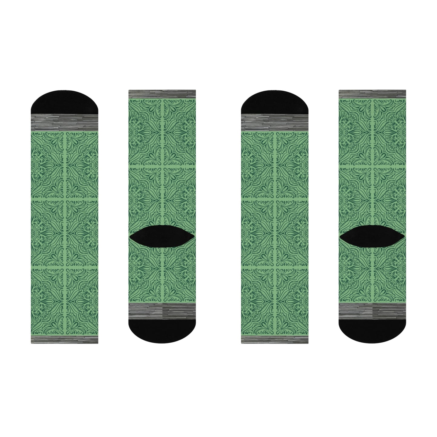 Tile Socks, Green