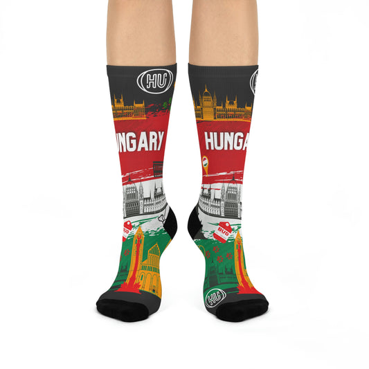Hungary Socks Budapest Unisex Adult Stretchy Mid Calf Original