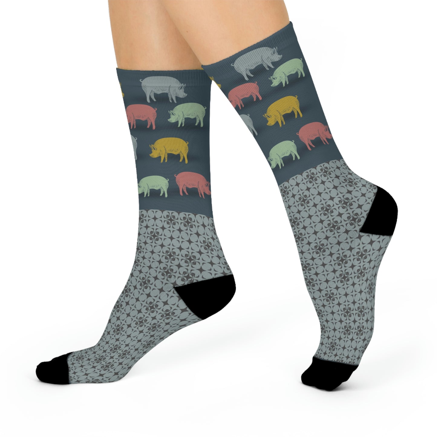 Pig Socks Unisex Adult Stretchy Mid Calf Original