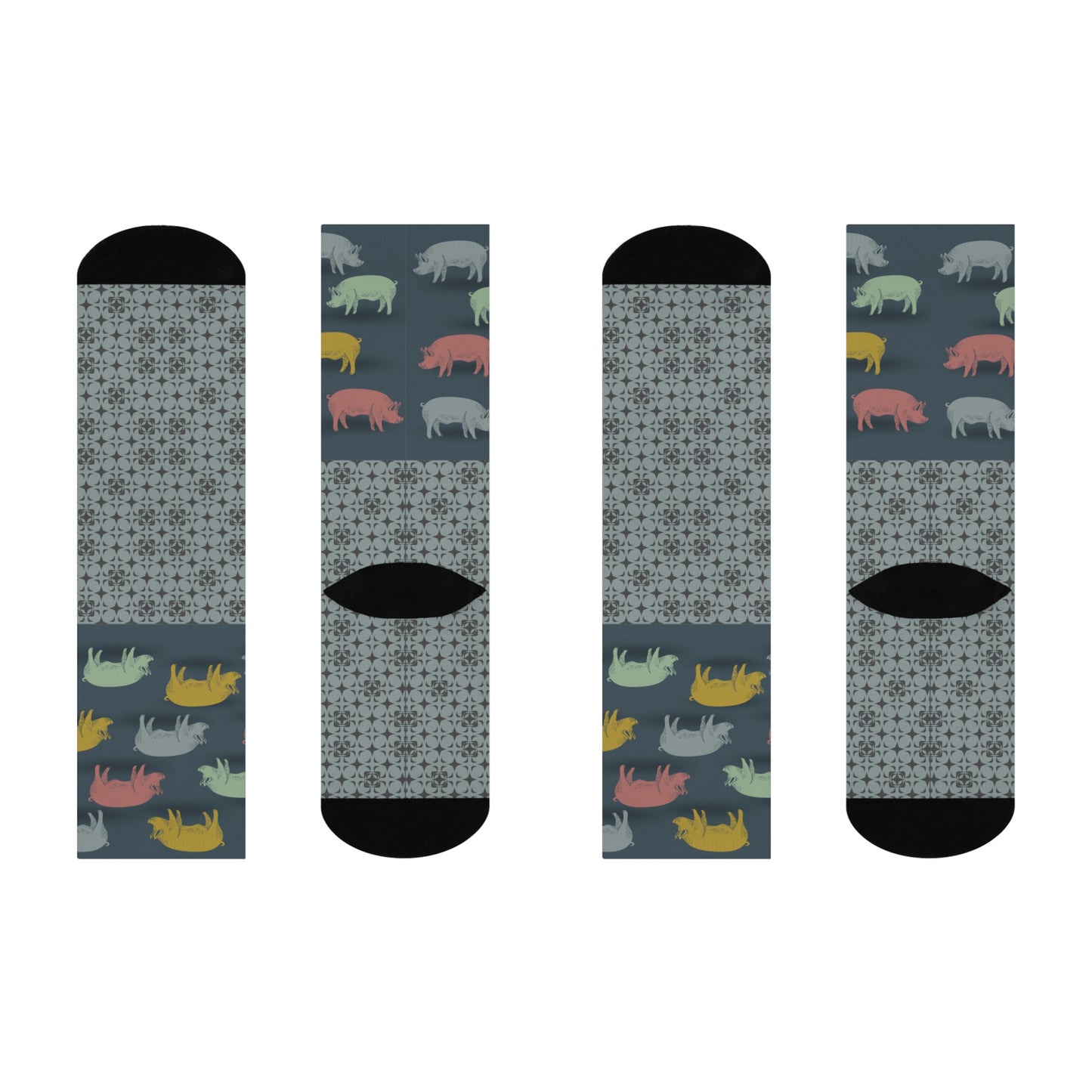 Pig Socks Unisex Adult Stretchy Mid Calf Original