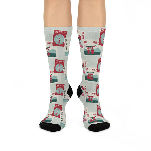 Asian Stamp Collector Socks