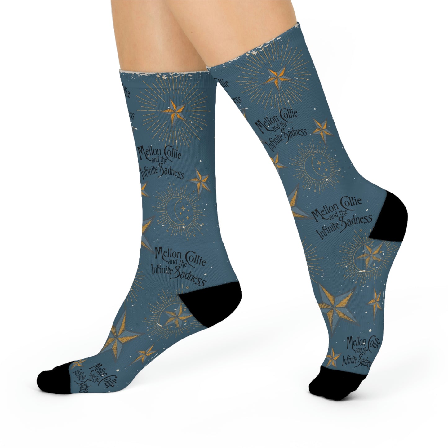Smashing Pumpkins Socks Mellon Collie Unisex Adult Stretchy Mid Calf Original