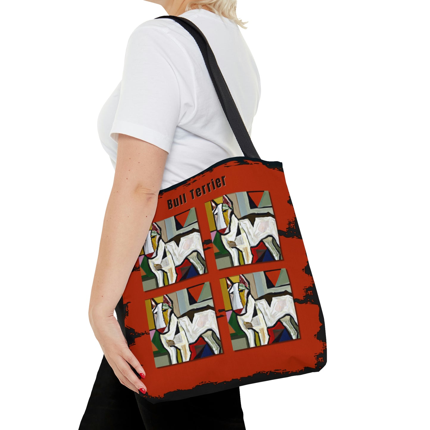 Bull Terrier Tote Bag, Picasso Style