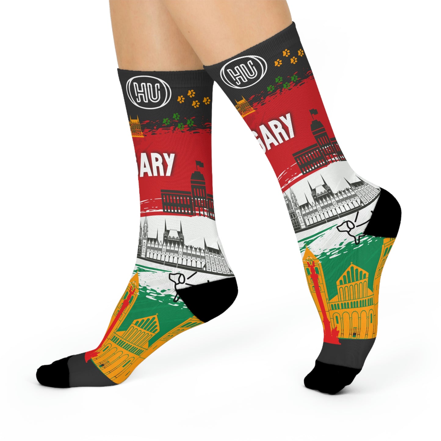 Hungary Socks Budapest Unisex Adult Stretchy Mid Calf Original