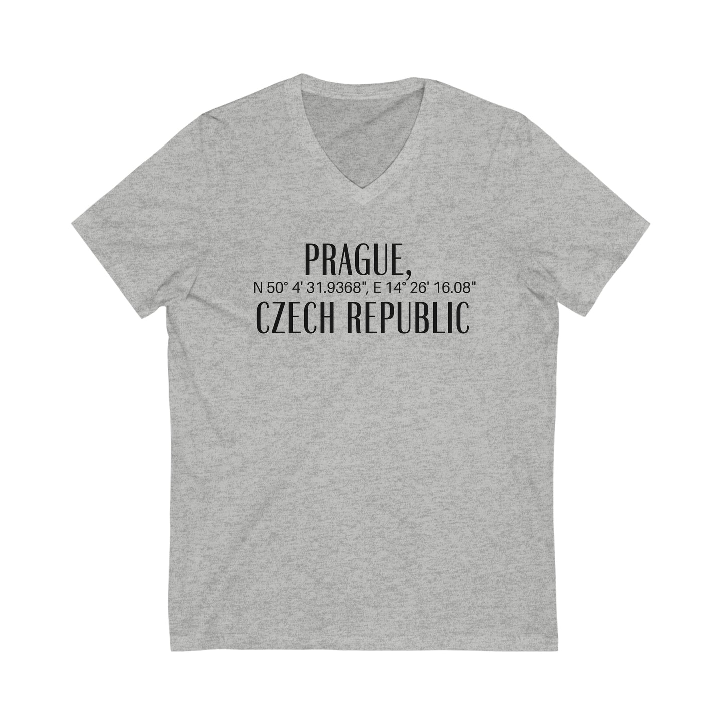Prague, Czech Republic Coordinates V-Tee
