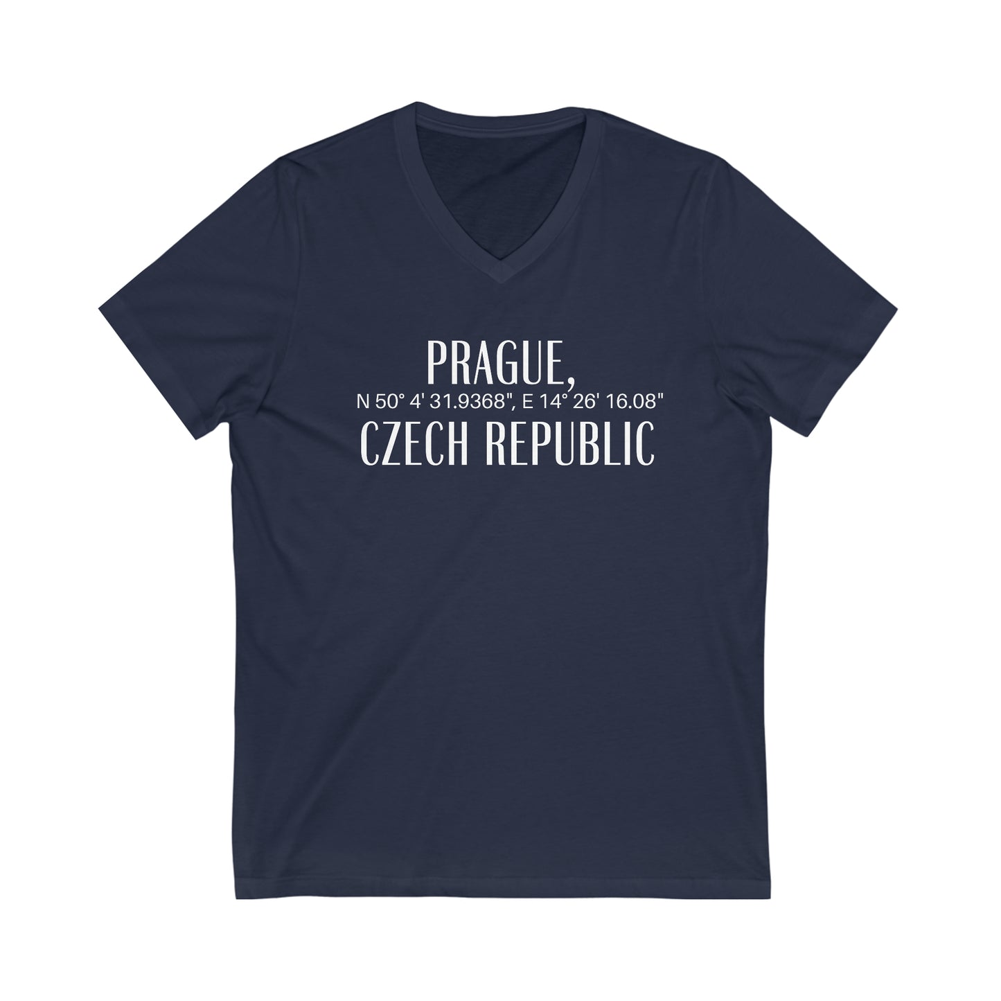 Prague, Czech Republic Coordinates V-Tee