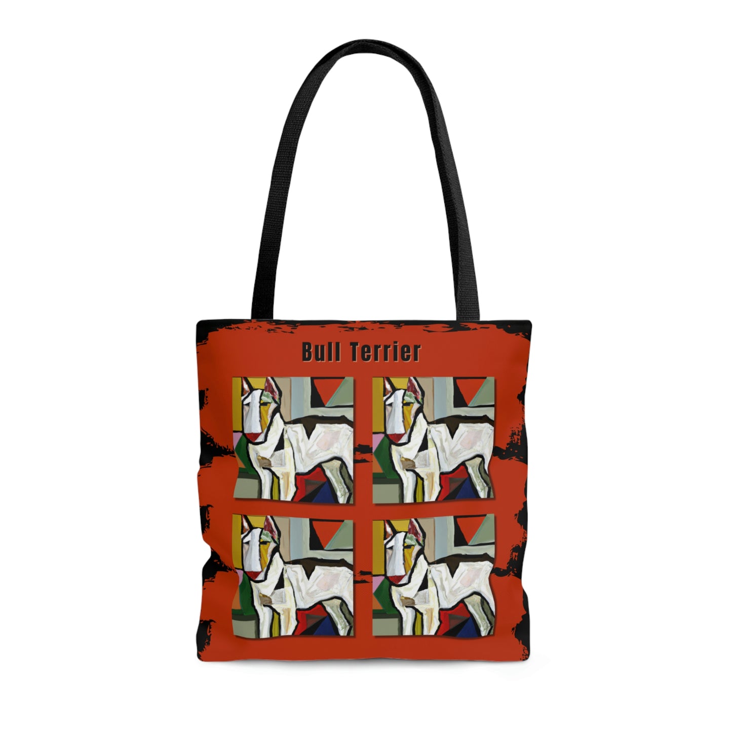 Bull Terrier Tote Bag, Picasso Style