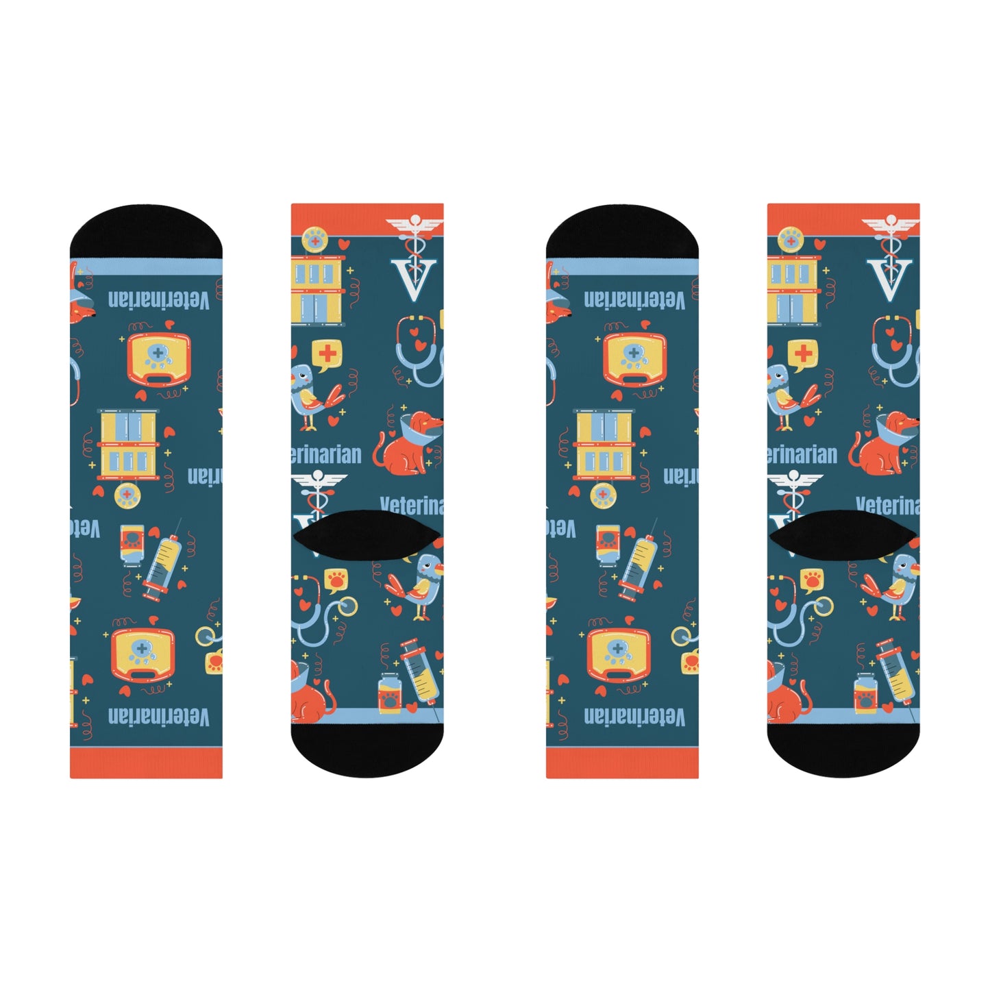 Veterinarian Socks Unisex Adult Stretchy Mid Calf Original