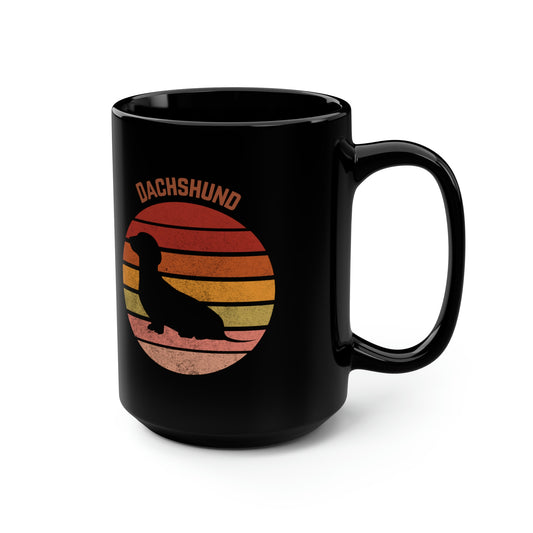 Dachshund Mug, Retro