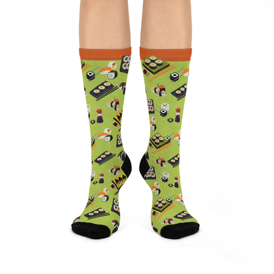 Sushi Socks Roe Unisex Adult Stretchy Mid Calf Original