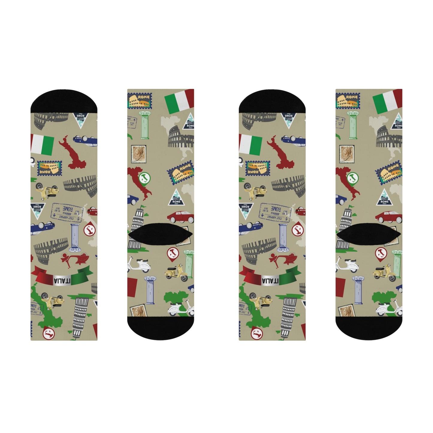 Italy Socks Italia Unisex Adult Stretchy Mid Calf Original