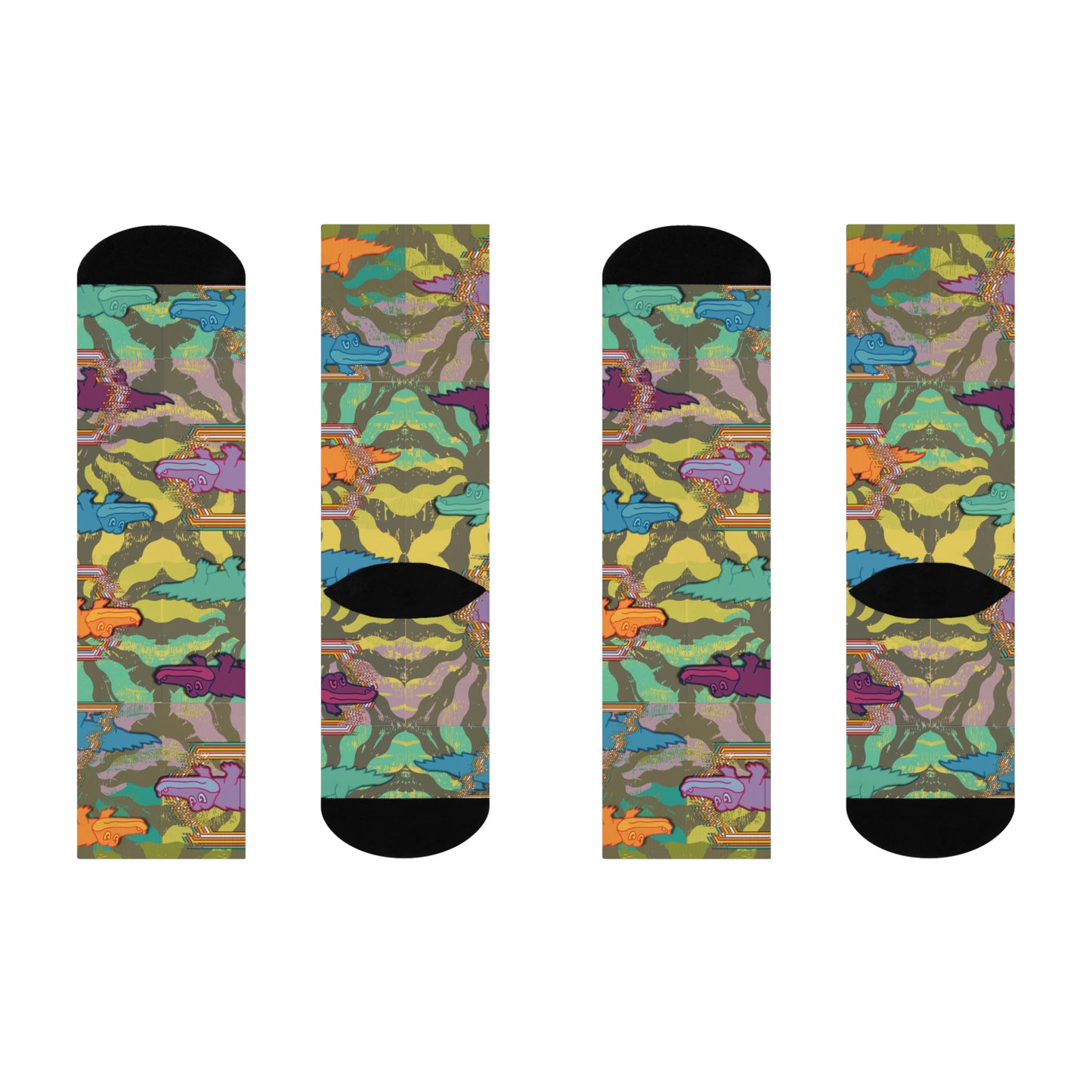 King Gizzard & the Lizard Wizard Psychedelic Socks 2 Unisex Adult Stretchy Mid Calf Original
