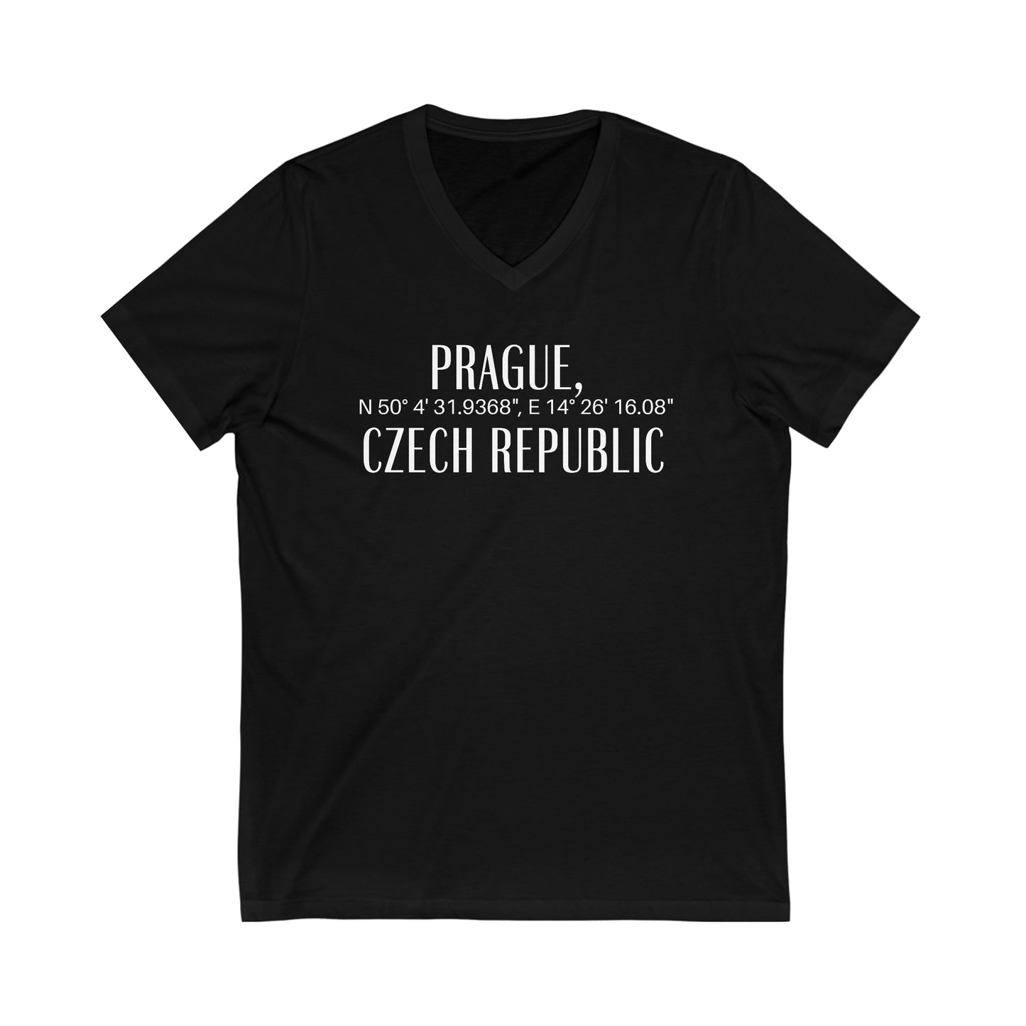 Prague, Czech Republic Coordinates V-Tee