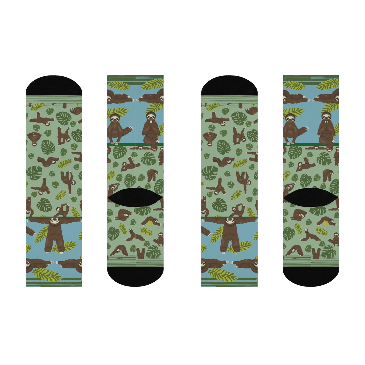 Sloth Lovers= Slovers Socks! Unisex Adult Stretchy Mid Calf Original