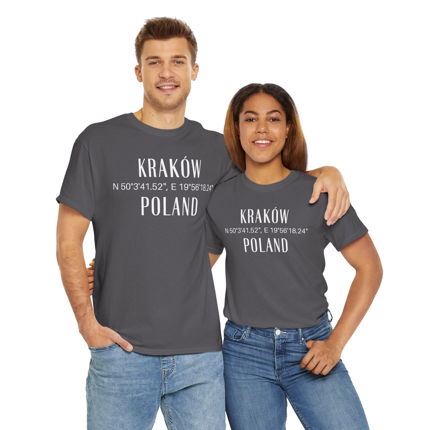 Krakow, Poland Coordinates T-Shirt