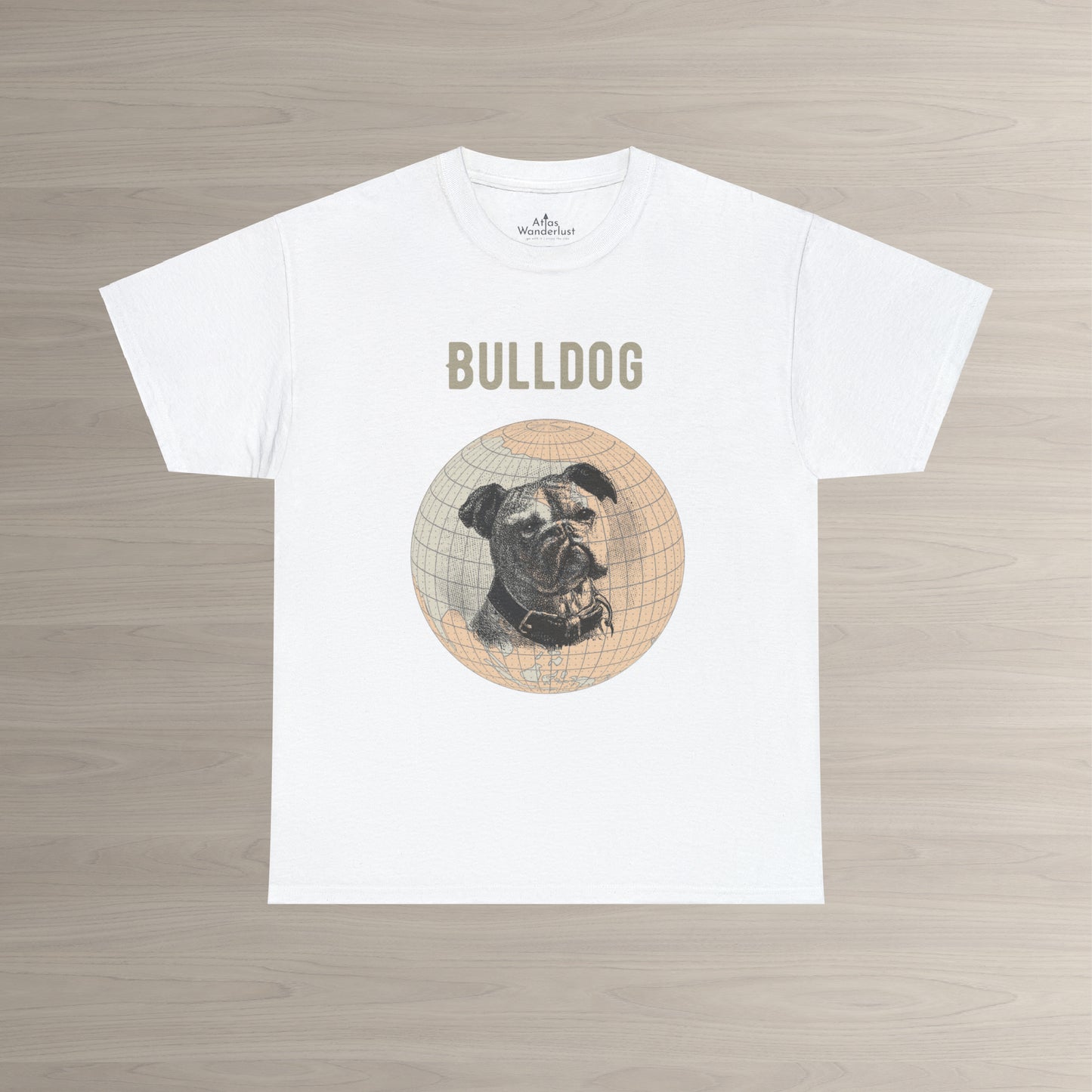 French BulldogT-Shirt, Old-World Map Tee