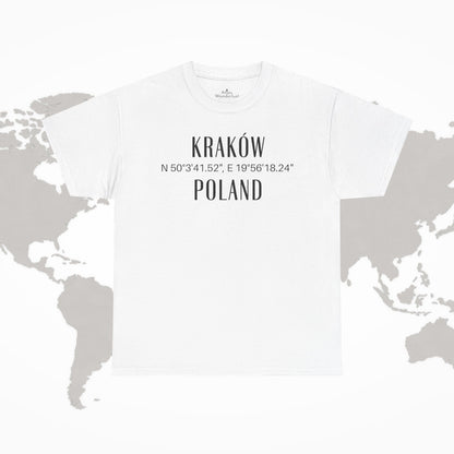Krakow, Poland Coordinates T-Shirt Unisex