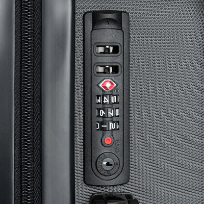 Detail of suitcase lock feature