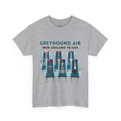 Greyhound Air Short Sleeve Shirt New Zealand to USA Greyhound Rescue