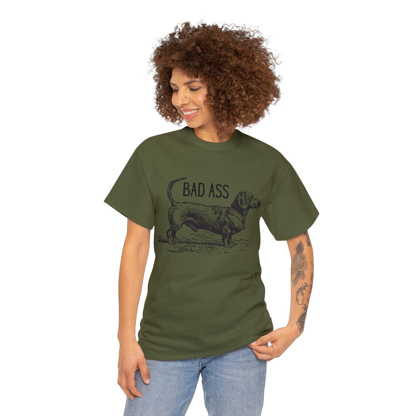 Dachshund T-Shirt Bad Ass Wiener Dog Tee