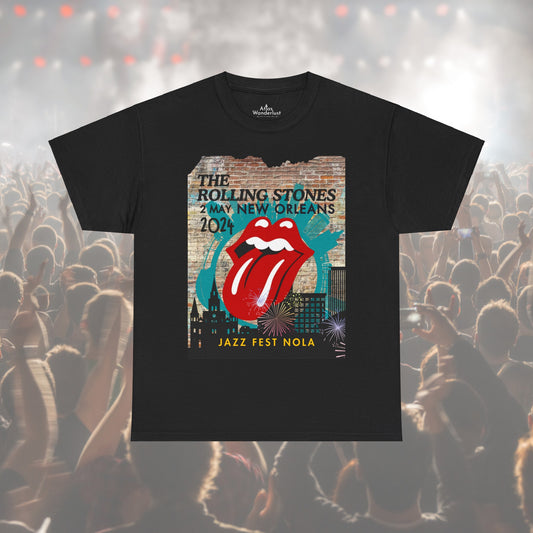 Rolling Stones T-Shirt New Orleans Jazz Fest Concert Unisex Classic Fit