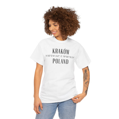 Krakow, Poland Coordinates T-Shirt Unisex