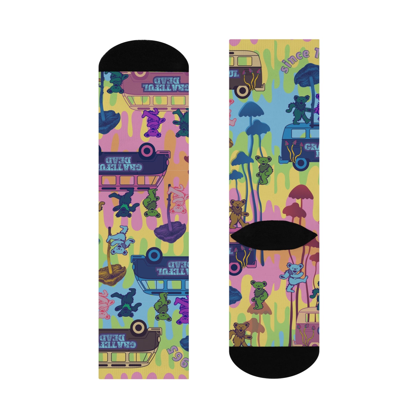 Grateful Dead Socks Dancing Bears Psychedelic Tie Dye Trip Unisex