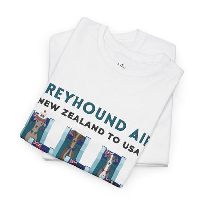 Greyhound Air Short Sleeve Shirt New Zealand to USA Greyhound Rescue