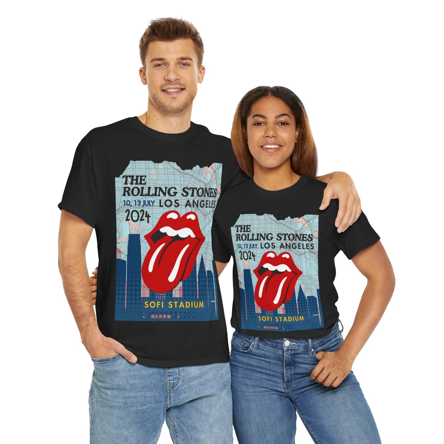 The Rolling Stones T-Shirt LA SoFi Stadium Concert Unisex Classic Fit