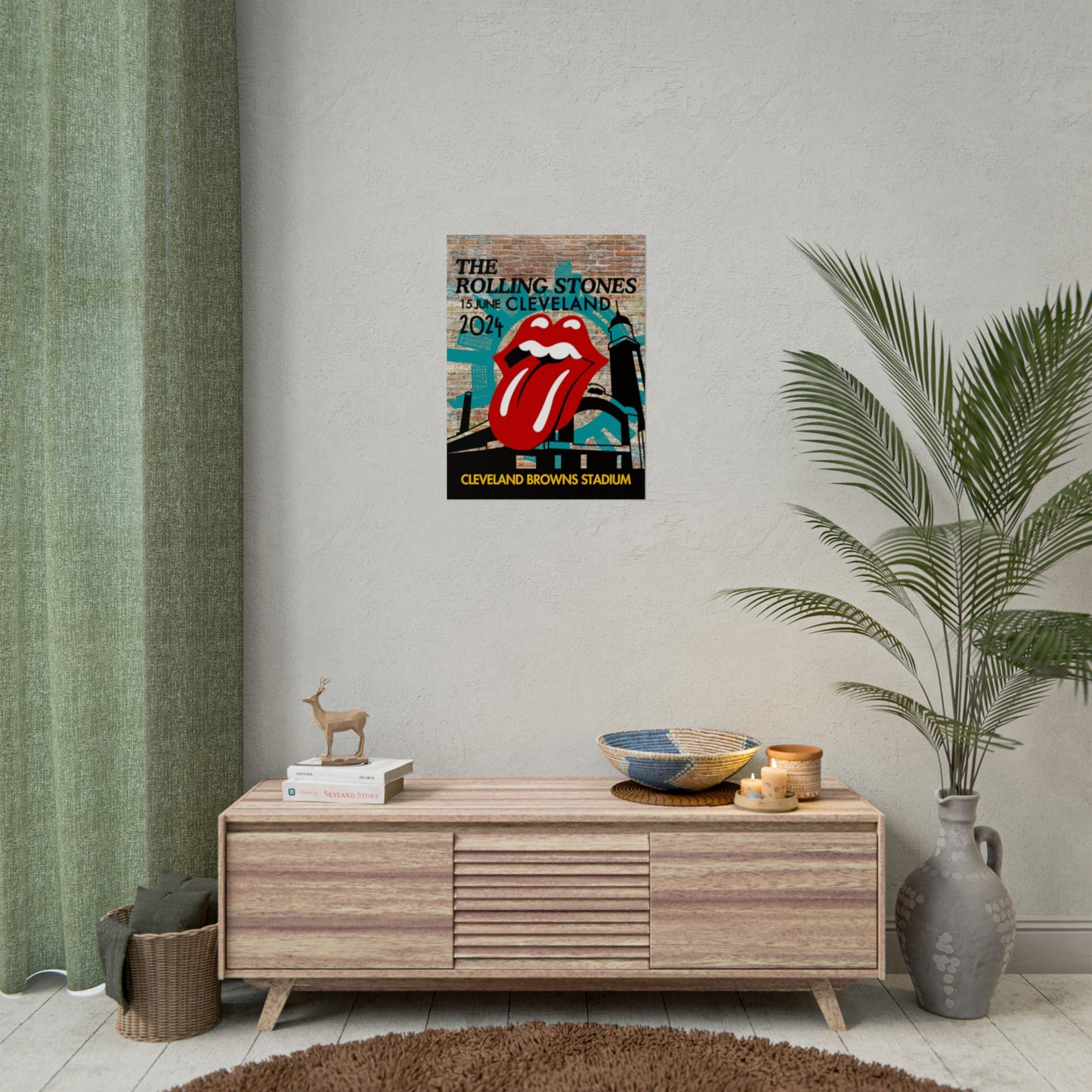 The Rolling Stones Concert Poster Cleveland 16x20 18x24 2 Finishes