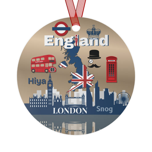 England Ornament | Travel-Inspired Souvenir, Keepsake Modern Gift | English London Anglophile Union Jack