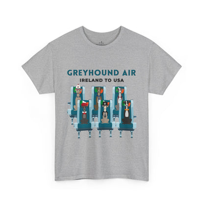 Greyhound Air Short Sleeve Shirt Ireland to USA Benefits Greyhound Rescue