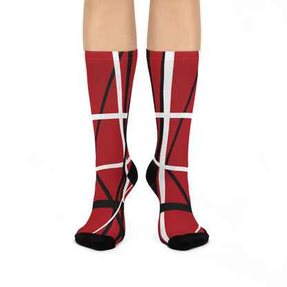 Van Stripes Socks Running with the Devil Unisex Adult Stretchy Mid Calf Original