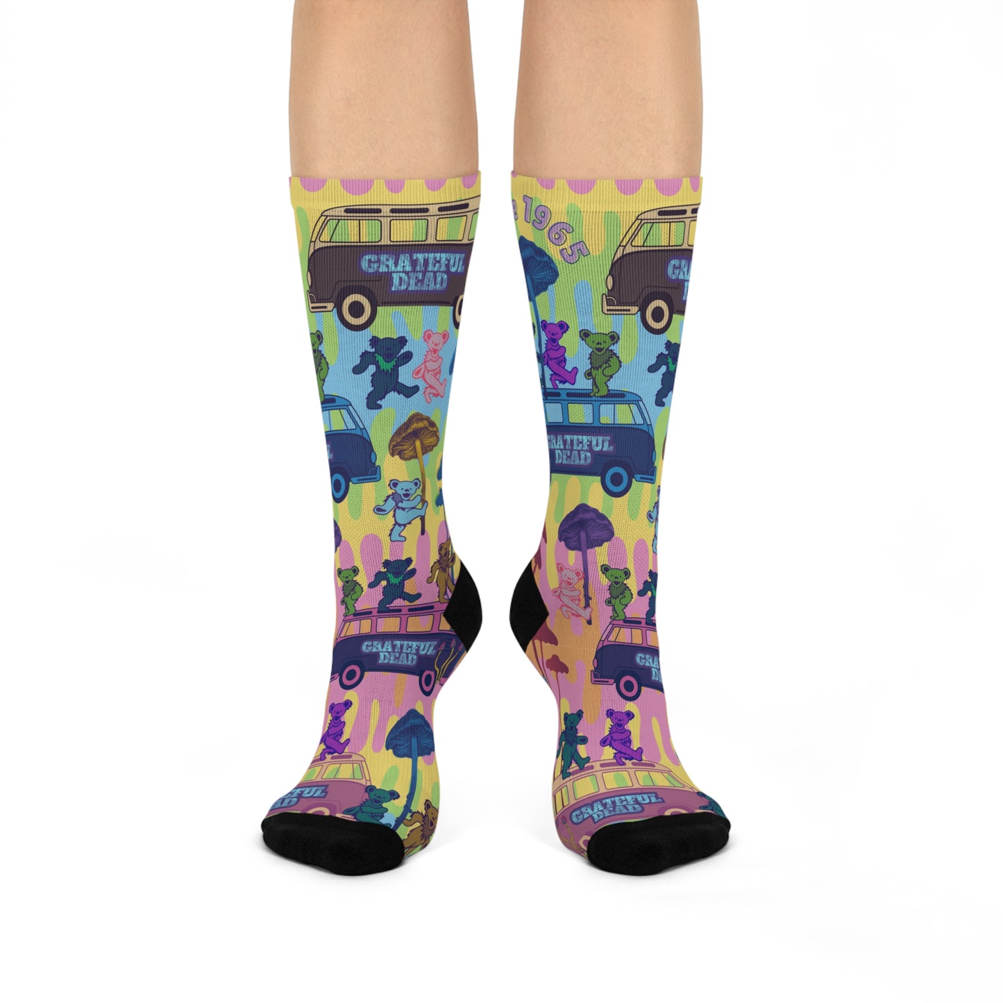 Grateful Dead Socks Dancing Bears Psychedelic Tie Dye Trip Unisex