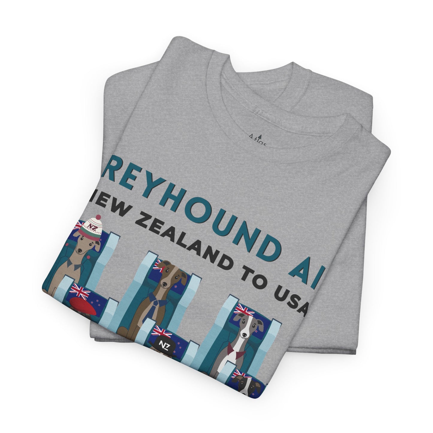 Greyhound Air Short Sleeve Shirt New Zealand to USA Greyhound Rescue