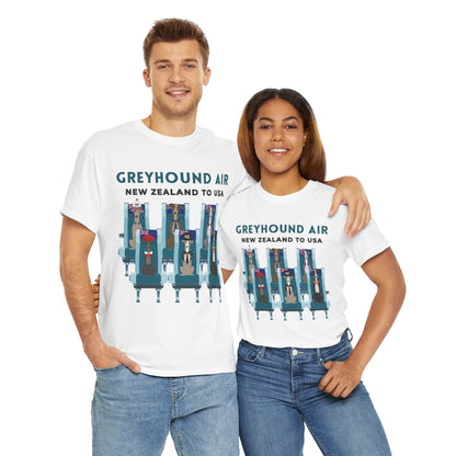 Greyhound Air Short Sleeve Shirt New Zealand to USA Greyhound Rescue