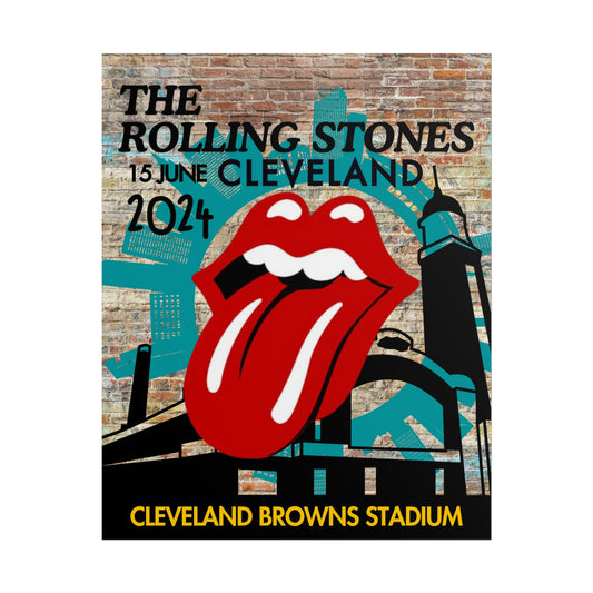 The Rolling Stones Concert Poster Cleveland 16x20 18x24 2 Finishes