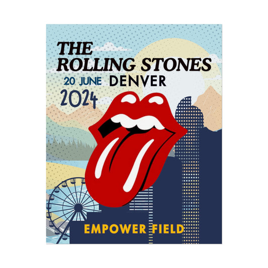 The Rolling Stones Concert Poster Denver 16x20 18x24 2 Finishes