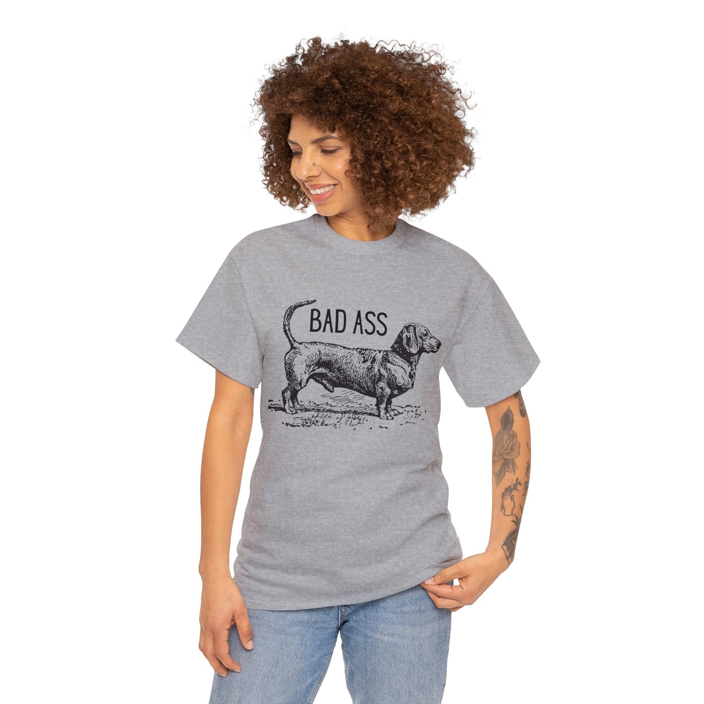 Dachshund T-Shirt Bad Ass Wiener Dog Tee