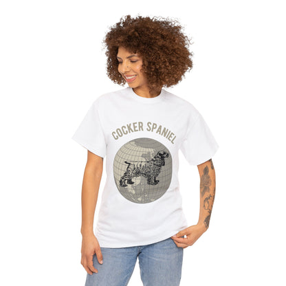 Cocker Spaniel T-Shirt, Old-World Map Tee