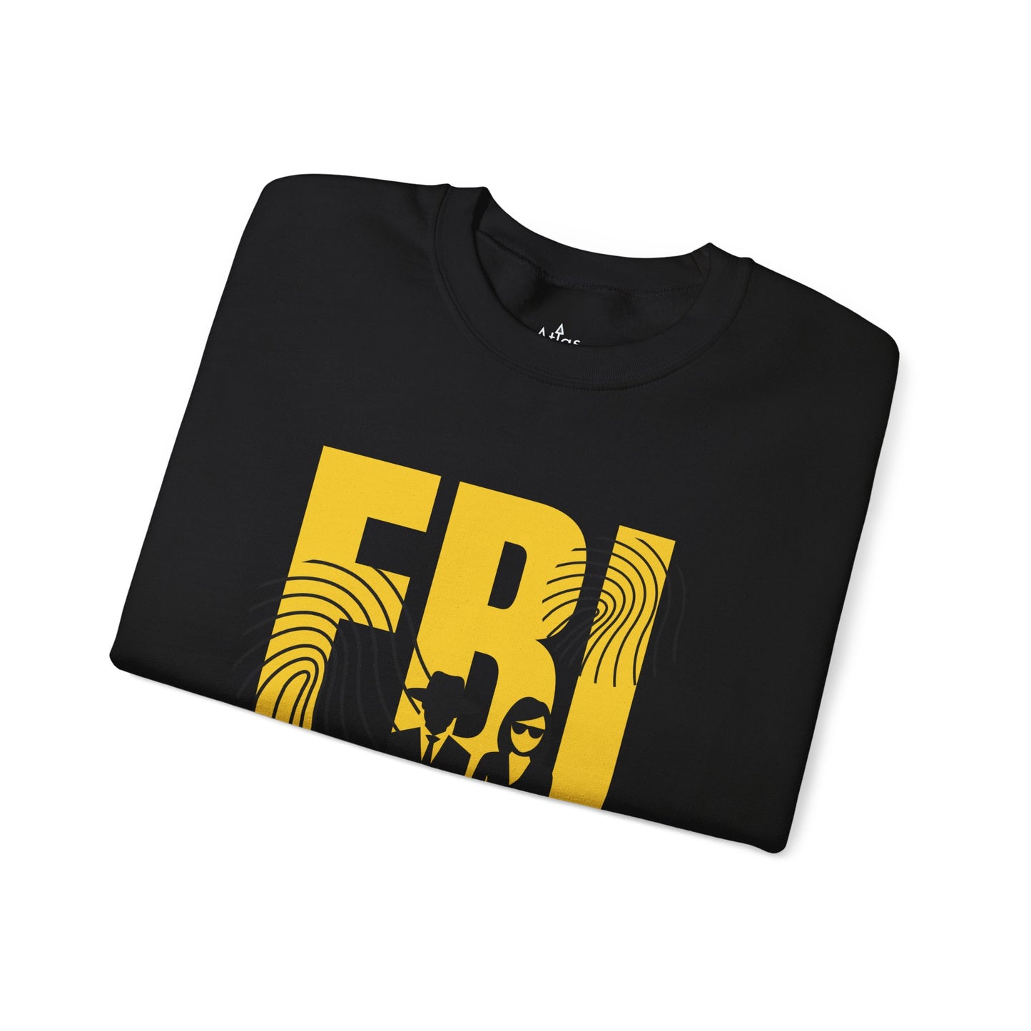 FBI Sweatshirt Agents Fingerprints Unisex Black