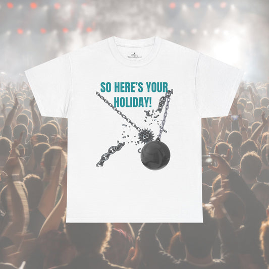Blink 182 T-Shirt So Here’s Your Holiday T-Shirt, Song Tee