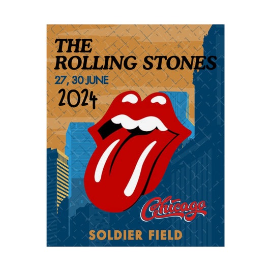 The Rolling Stones Concert Poster Chicago Soldier Field 16x20 18x24 2 Finishes