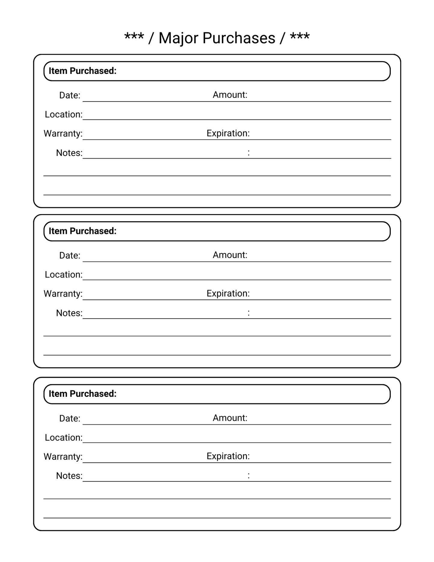 Track Passwords, Account Info, & Major Purchases, Nature