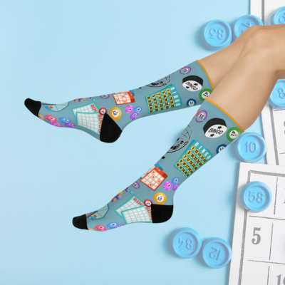 Bingo Socks Game Fun Unisex Adult Stretchy Mid Calf Original