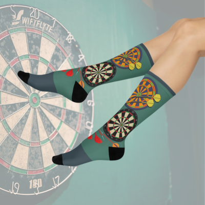 Dart Board Socks Unisex Adult Stretchy Mid Calf Original