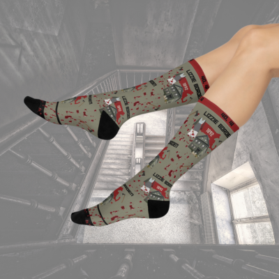 Lizzie Borden Socks Axes Unisex Adult Stretchy Mid Calf Original