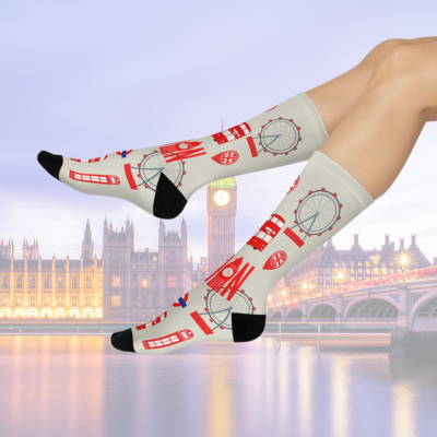 London England Socks Anglophyle Unisex Adult Stretchy Mid Calf Original