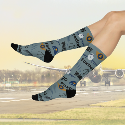 Pilot Socks Flight Unisex Adult Stretchy Mid Calf Original